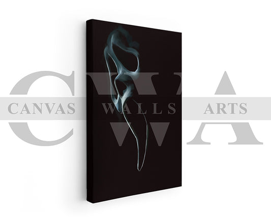 Ghost Face Mask Canvas Wall Art Abstract Movie Poster