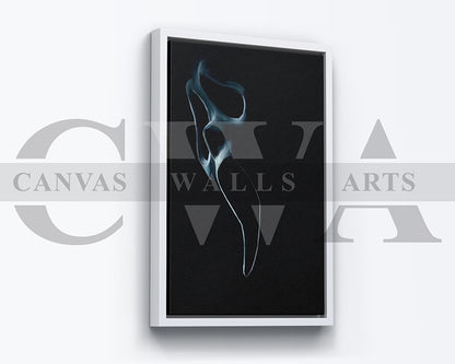 Ghost Face Mask Canvas Wall Art Abstract Movie Poster