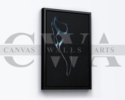 Ghost Face Mask Canvas Wall Art Abstract Movie Poster