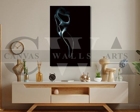 Ghost Face Mask Canvas Wall Art Abstract Movie Poster