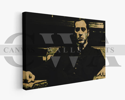 Godfather Canvas Wall Art Movie Poster