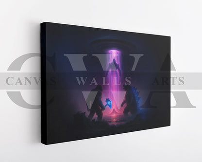 Godzilla X Kong Supernova Canvas Wall Art