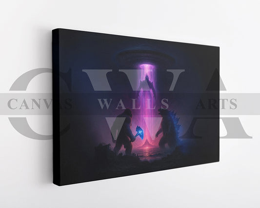 Godzilla X Kong Supernova Canvas Wall Art