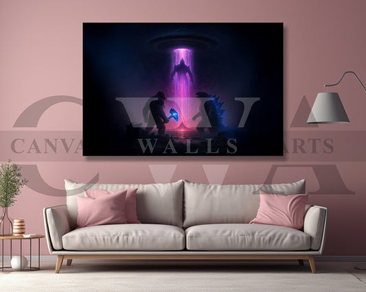 Godzilla X Kong Supernova Canvas Wall Art