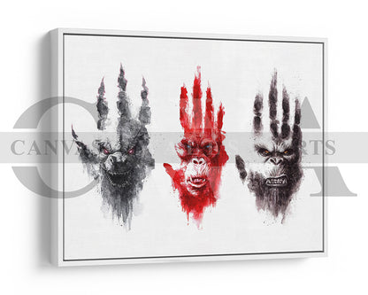 Godzilla x Kong The New Empire Canvas Wall Art