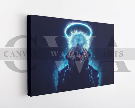 Gojo Satoru Shining Star Canvas Wall Art