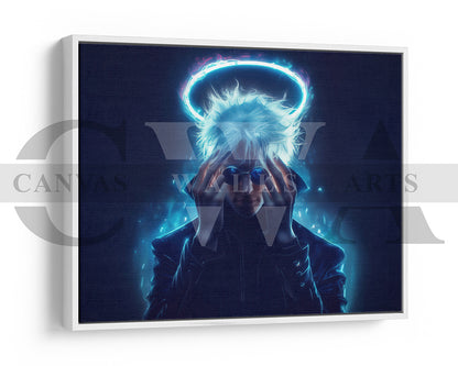 Gojo Satoru Shining Star Canvas Wall Art