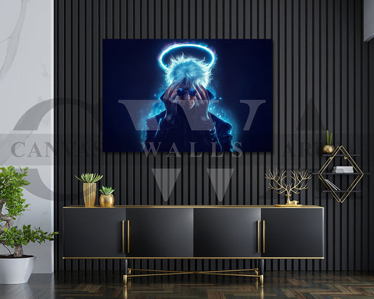 Gojo Satoru Shining Star Canvas Wall Art
