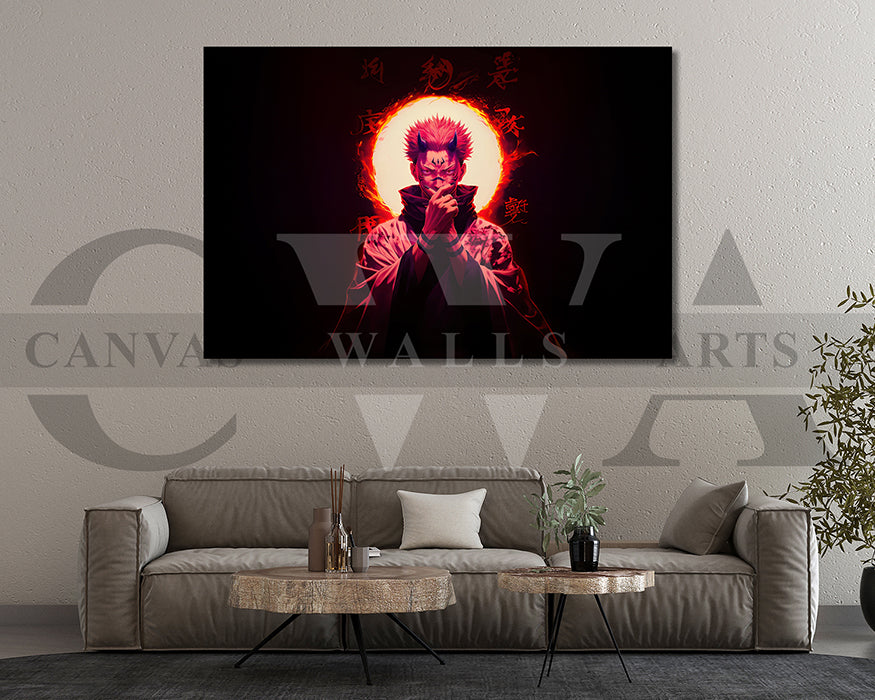 Gojo Unmatched Sorcery Canvas Wall Art