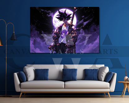 Goku Arrival In The Bleach Universe Canvas Wall Art