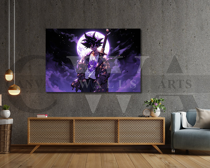 Goku Arrival In The Bleach Universe Canvas Wall Art