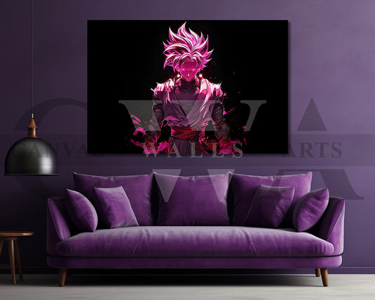Goku Black Anime Canvas Wall Art