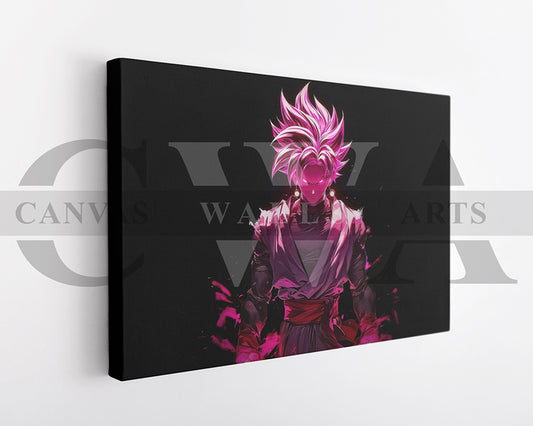 Goku Black Anime Canvas Wall Art