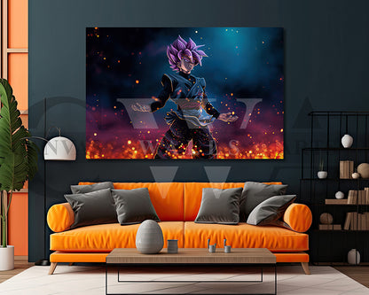 Goku Black Canvas Wall Art