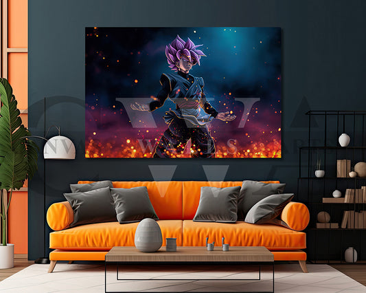 Goku Black Canvas Wall Art