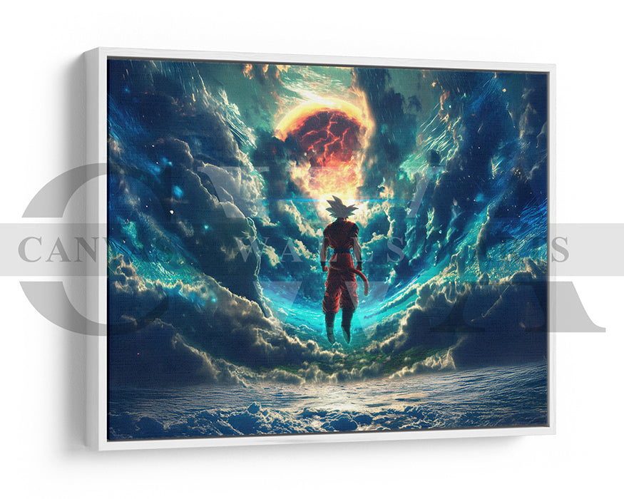 Goku Earth Greatest Defender Canvas Wall Art