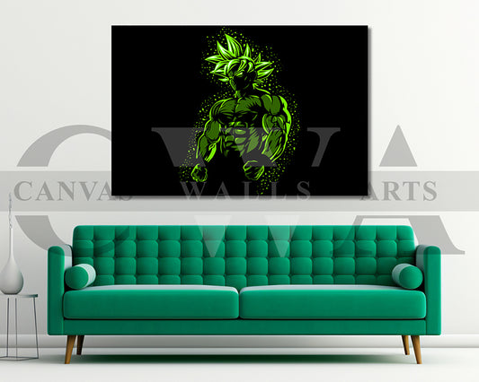 Goku Power Awakens Canvas Wall Art