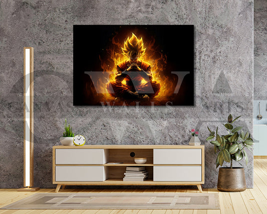 Goku Power Beyond Limits Canvas Wall Art