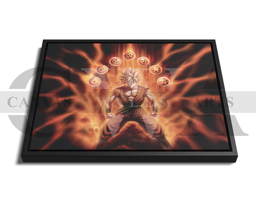 Goku Stronger Than Yesterday Canvas Wall Art