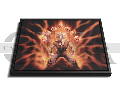 Goku Stronger Than Yesterday Canvas Wall Art