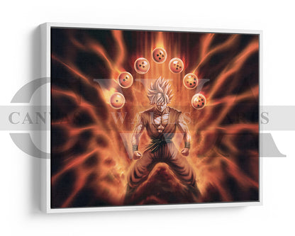Goku Stronger Than Yesterday Canvas Wall Art