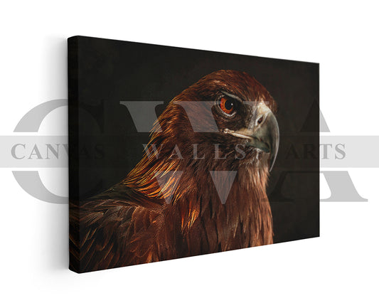 Golden Eagle Canvas Wall Art Bird Poster Print