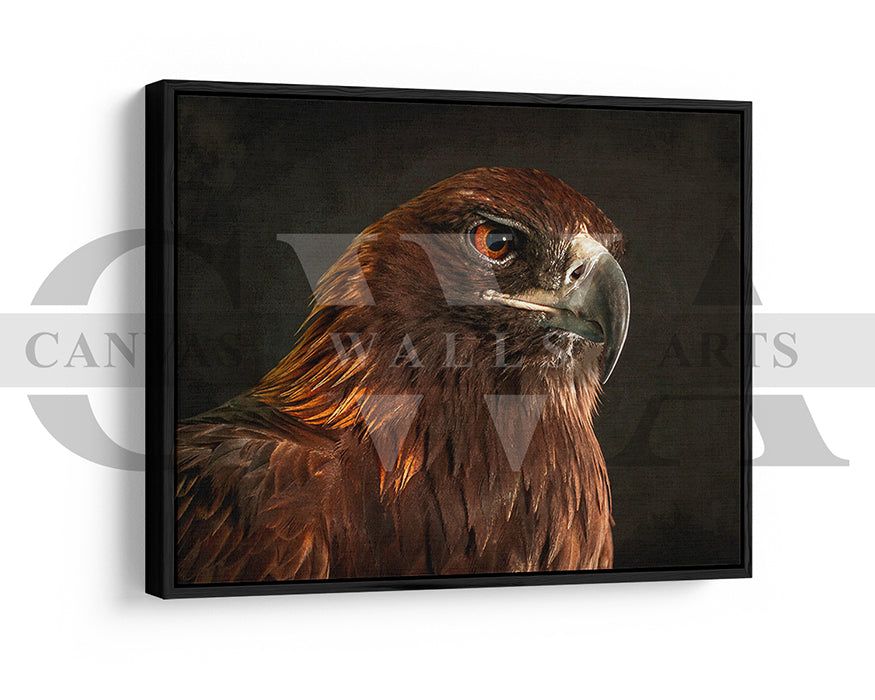 Golden Eagle Canvas Wall Art Bird Poster Print