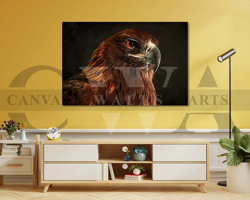 Golden Eagle Canvas Wall Art Bird Poster Print