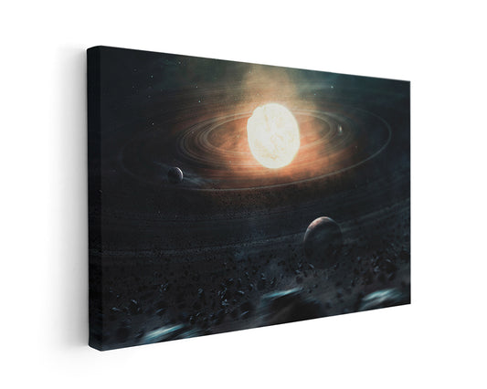 Gossamer Ring Canvas Wall Art Galaxy Art Print