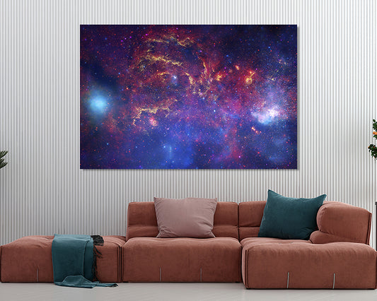 Great Observatories Combined Galaxy Canvas Wall Art