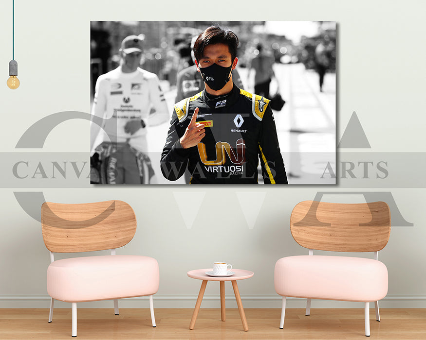 Guanyu Zhou Black & White Canvas Art F1 Canvas Wall Art