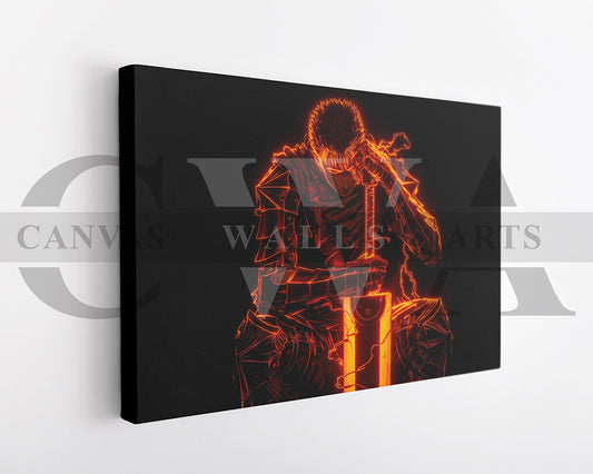 Guts Manga Berserk Canvas Wall Art