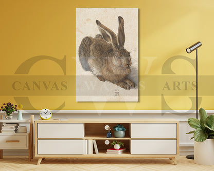 Hares by Albrecht Durer Painting Canvas Wall Art