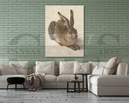 Hares by Albrecht Durer Painting Canvas Wall Art