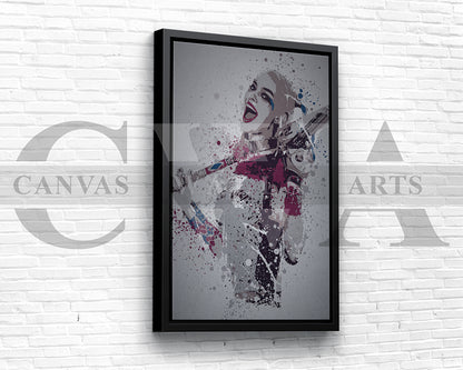 Harley Quinn Canvas Wall Art