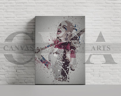 Harley Quinn Canvas Wall Art