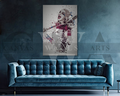 Harley Quinn Canvas Wall Art