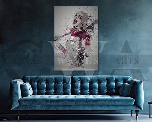 Harley Quinn Canvas Wall Art