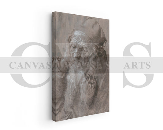 Head of an Old Man 1521 by Albrecht Durer Painting Canvas Wall Art