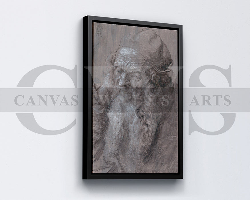 Head of an Old Man 1521 by Albrecht Durer Painting Canvas Wall Art