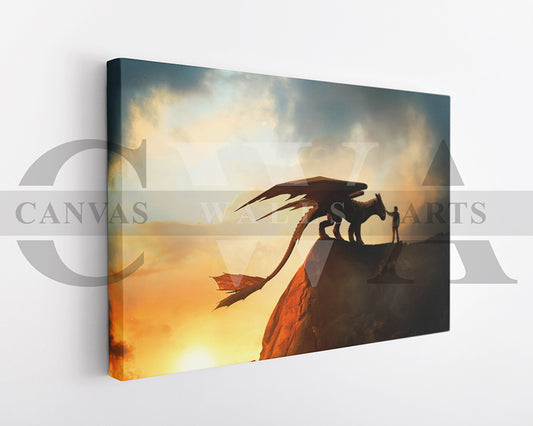 How To Train Your Dragon Canvas Wall Art
