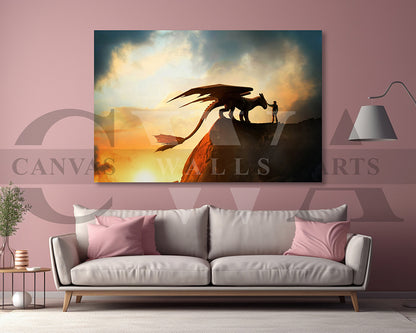 How To Train Your Dragon Canvas Wall Art