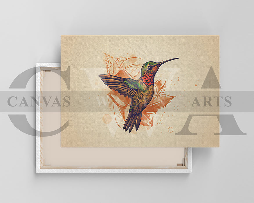 Hummingbirds Canvas Wall Art Bird Poster Print