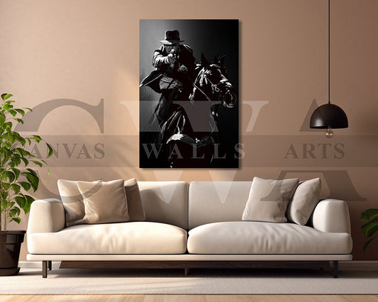 Indiana Jones Canvas Wall Art Abstract Movie Poster