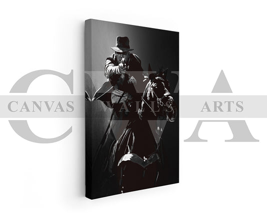 Indiana Jones Canvas Wall Art Abstract Movie Poster
