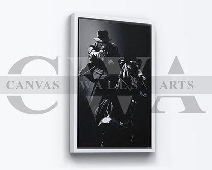 Indiana Jones Canvas Wall Art Abstract Movie Poster