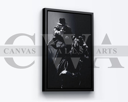 Indiana Jones Canvas Wall Art Abstract Movie Poster