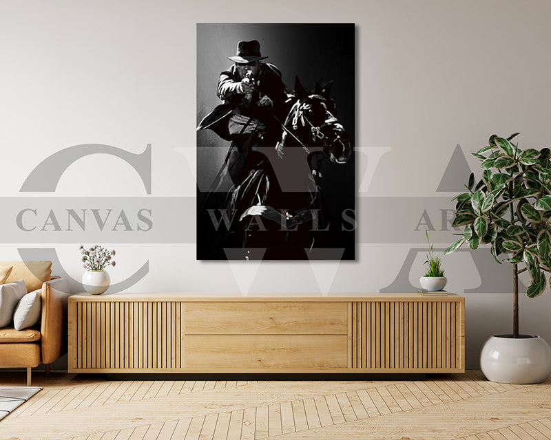 Indiana Jones Canvas Wall Art Abstract Movie Poster