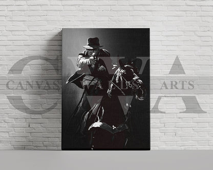 Indiana Jones Canvas Wall Art Abstract Movie Poster