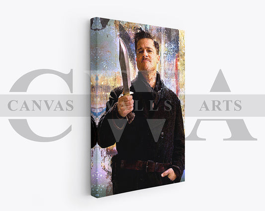 Inglourious Basterds Canvas Wall Art Abstract Movie Poster Print